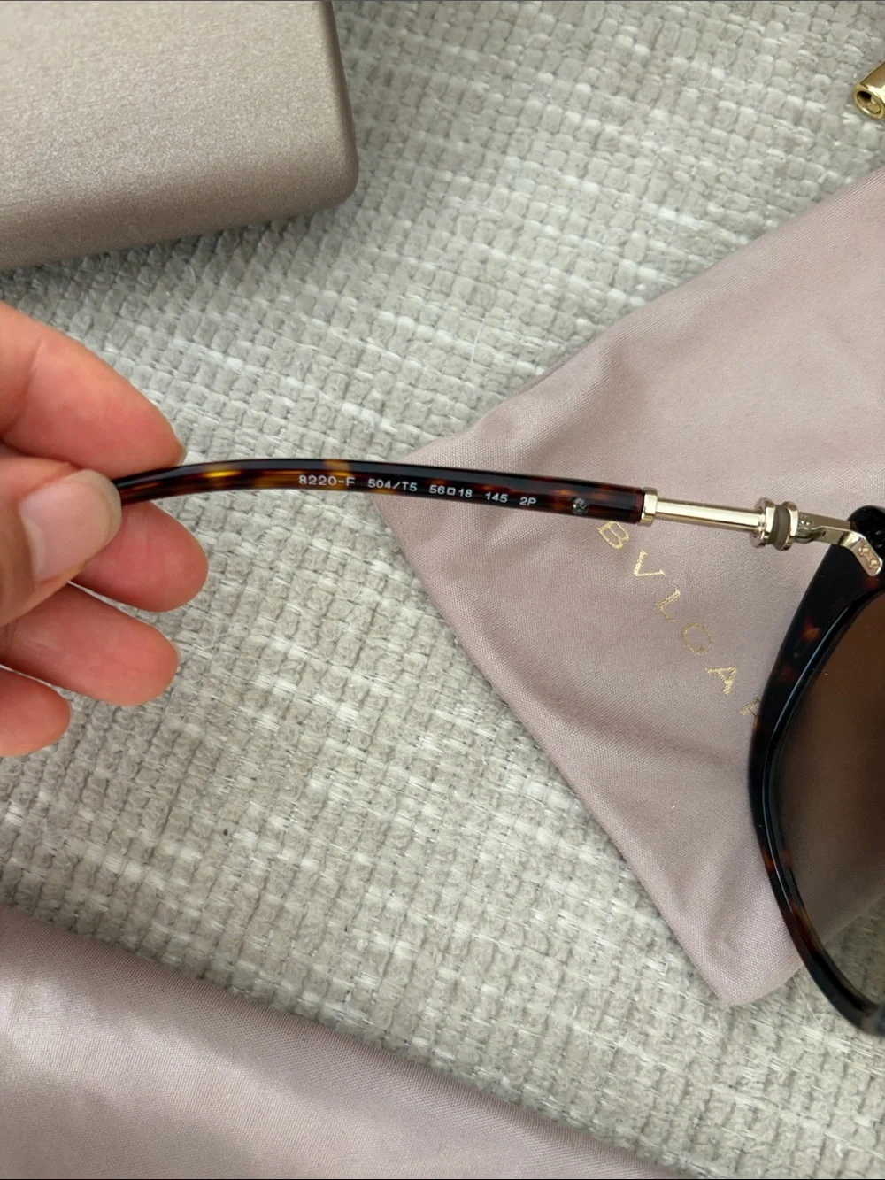 Bvlgari Havana Gradient Sunglasses with Brown Lenses